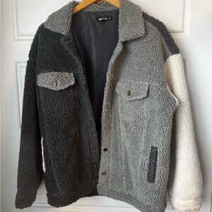 Missguided + Women's Colorblock Sherpa Jacket